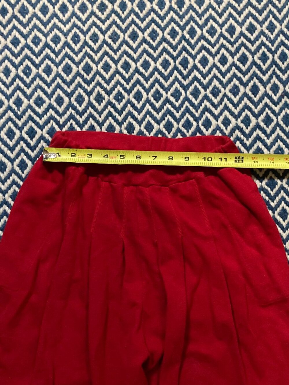 Vintage Sonia Rykiel red knitwear culottes with pockets - Picture 6 of 10